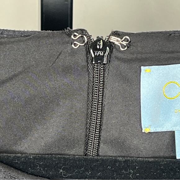 Cece by Cynthia Steffe Black Vegan Suede Little Black Dress, Size Med, NWOT. - Picture 6 of 9